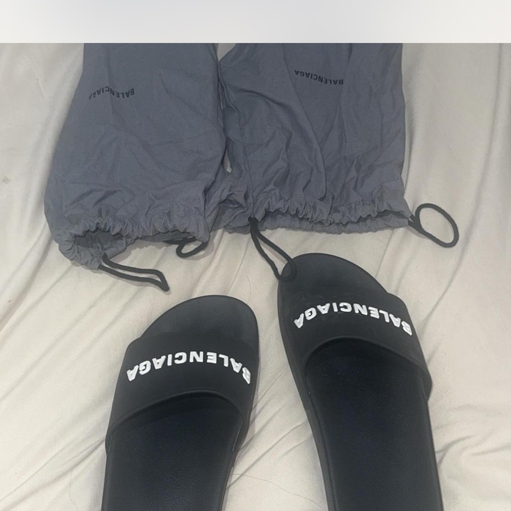 Balenciaga Black Slides